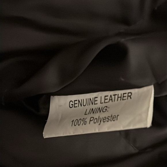 MISSANI Le Collezioni Brown Leather Jacket Coat Lambs Size M Moto Soft Oversized - Picture 6 of 8